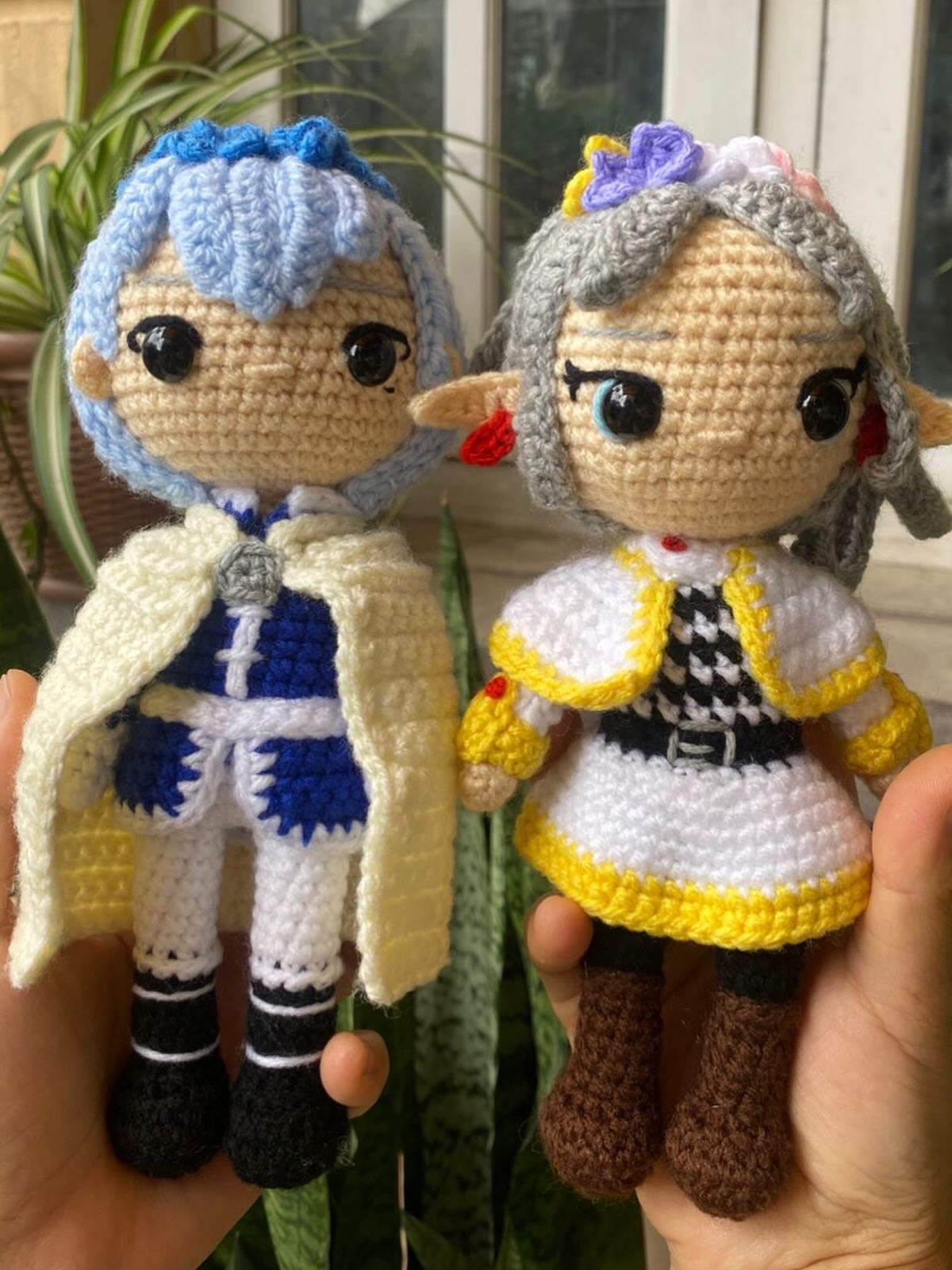 Handcrafted artisan keepsake crochet doll